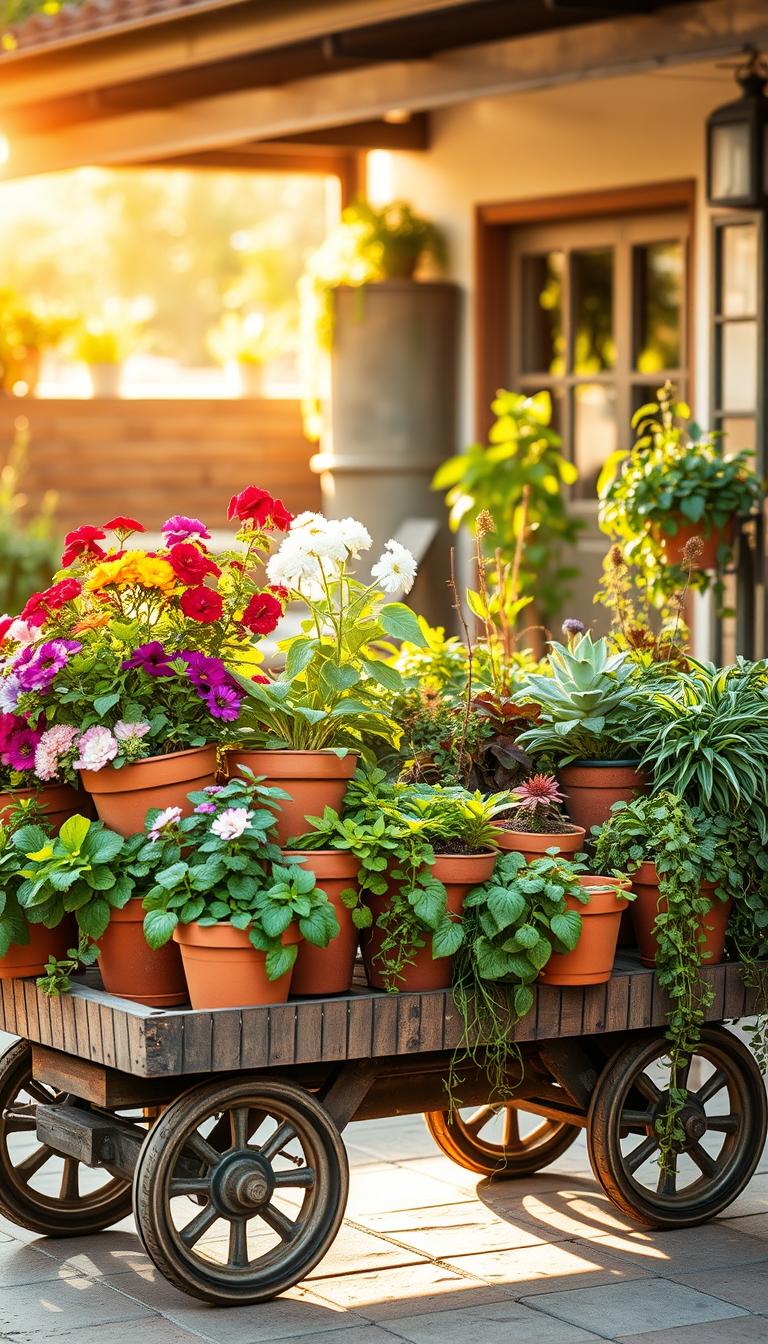 Cómo crear un jardín móvil con macetas