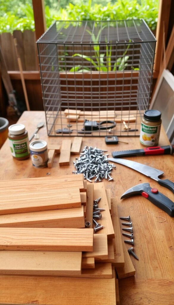 A well-lit wooden workbench, adorned with an assortment of materials for constructing a backyard compost bin. In the foreground, a pile of untreated cedar planks, their warm hues and distinct grains inviting the viewer to imagine the structure taking shape. Alongside, a collection of galvanized steel screws, a sturdy handsaw, and a weather-resistant outdoor stain. In the middle ground, a wire mesh enclosure stands ready to contain the decomposing organic matter, its openings allowing for optimal airflow. In the background, a lush green landscape frames the scene, hinting at the natural cycle of growth and renewal that the compost bin will facilitate. A well-lit wooden workbench, adorned with an assortment of materials for constructing a backyard compost bin. In the foreground, a pile of untreated cedar planks, their warm hues and distinct grains inviting the viewer to imagine the structure taking shape. Alongside, a collection of galvanized steel screws, a sturdy handsaw, and a weather-resistant outdoor stain. In the middle ground, a wire mesh enclosure stands ready to contain the decomposing organic matter, its openings allowing for optimal airflow. In the background, a lush green landscape frames the scene, hinting at the natural cycle of growth and renewal that the compost bin will facilitate.