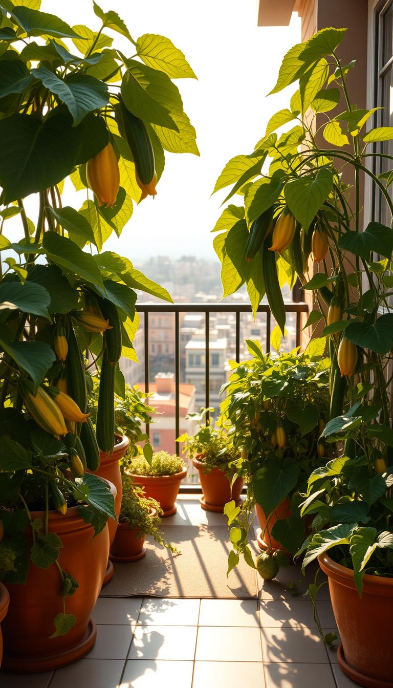 Cómo cultivar calabacines en balcones