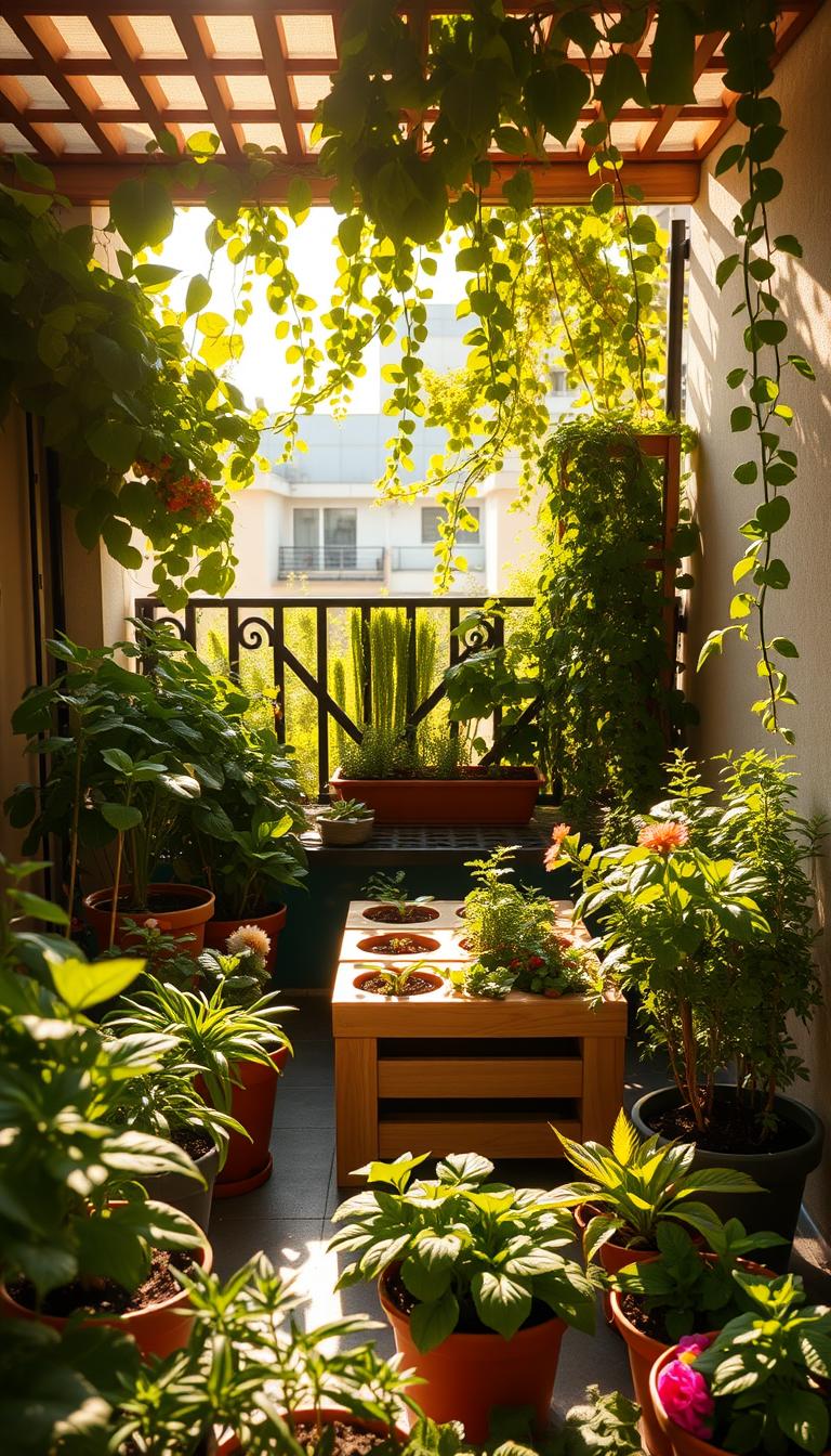 Cómo diseñar un huerto funcional en balcones