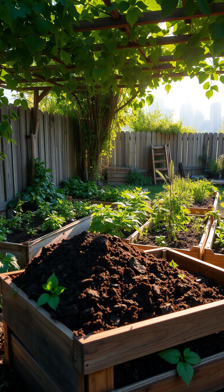 Cómo usar compost en huertos de balcones