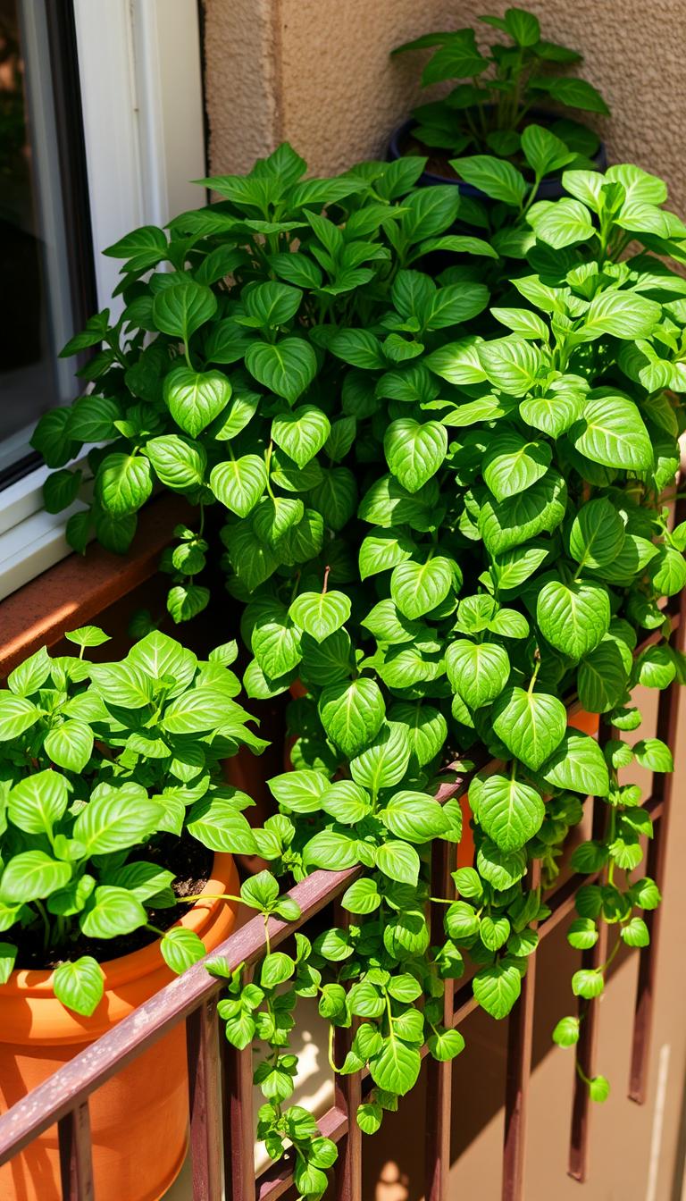 Cultivo de espinacas en balcones pequeños