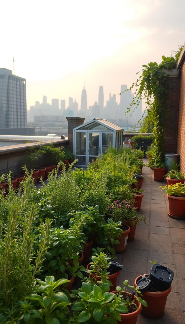 Cultivo de plantas aromáticas en la ciudad