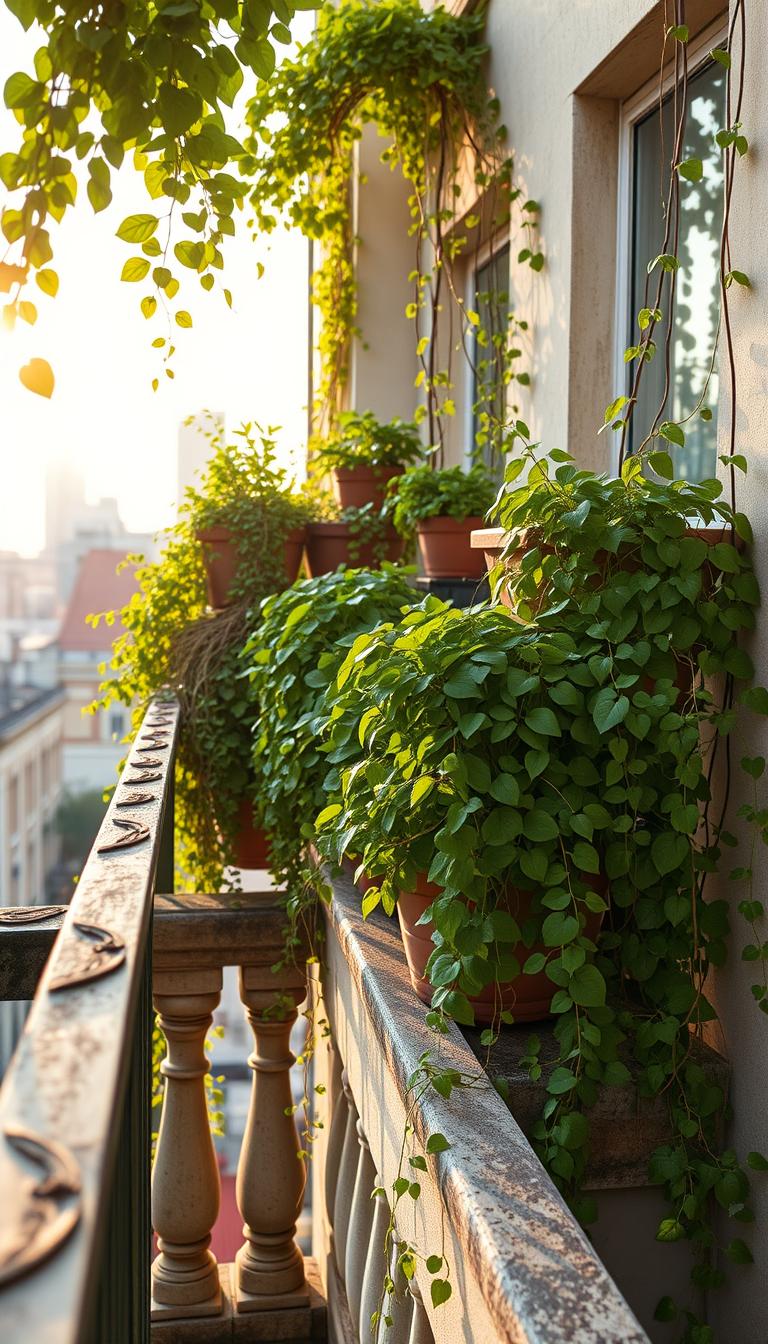 Huertos verticales en balcones reducidos