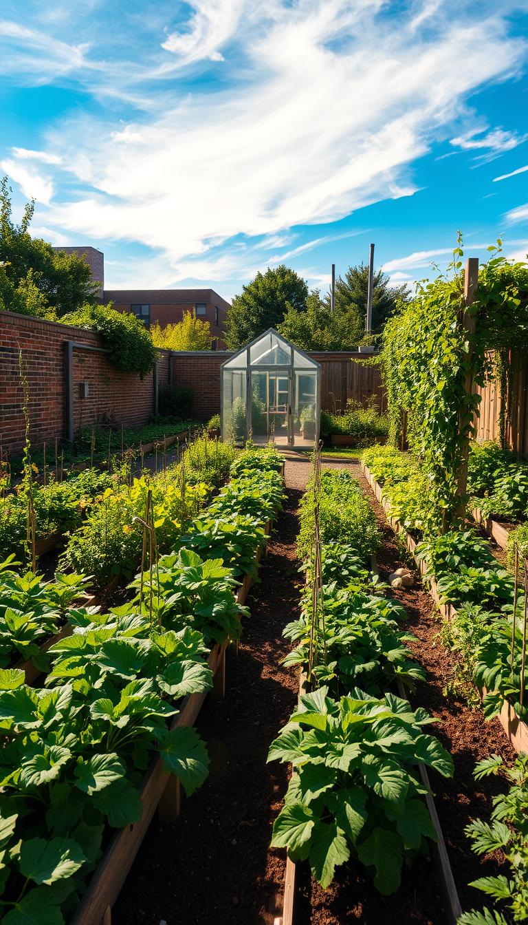 Jardinería orgánica en la ciudad