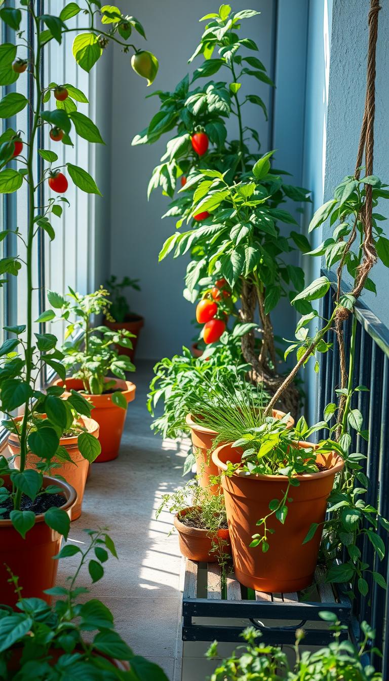 Plantas comestibles para balcones pequeños