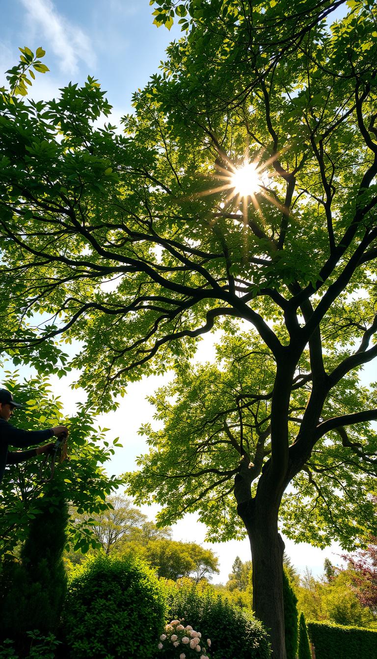 Cómo podar árboles para aumentar la luz solar