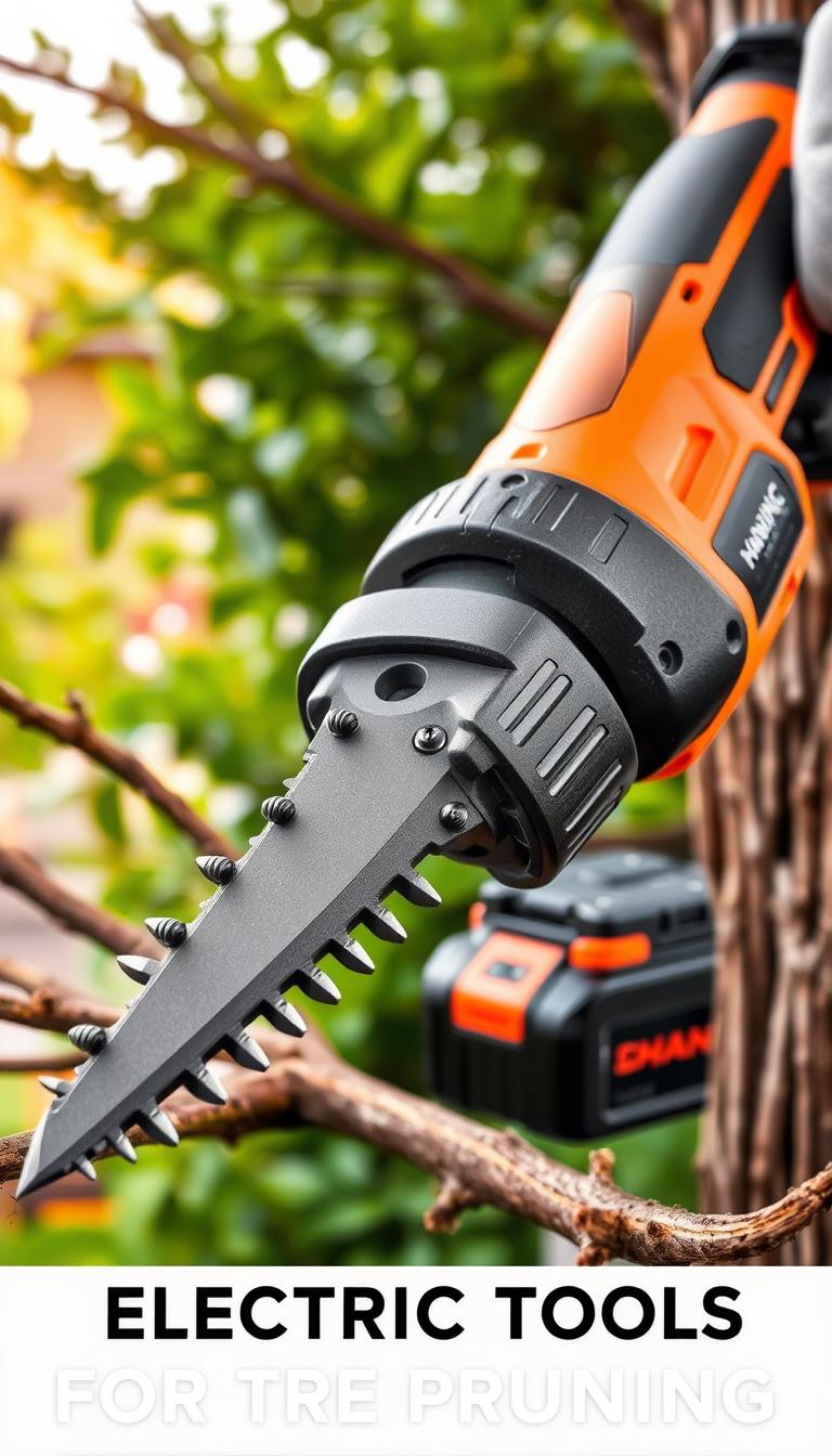 Herramientas eléctricas para podar árboles