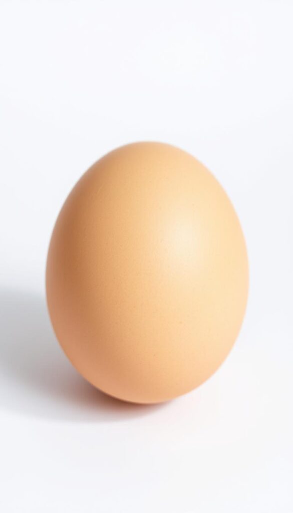 A close-up of a fresh, light brown chicken egg against a plain white background. The eggshell has a matte, subtly textured surface, capturing the gentle curvature and organic forms. Soft, natural lighting illuminates the egg from above, creating delicate shadows that accentuate its three-dimensional form. The overall mood is clean, minimalist, and focuses the viewer's attention solely on the beauty and simplicity of the egg as a natural object. The image conveys a sense of calm, purity, and the potential for the egg to provide valuable nutrients for healthy, indoor plants. A close-up of a fresh, light brown chicken egg against a plain white background. The eggshell has a matte, subtly textured surface, capturing the gentle curvature and organic forms. Soft, natural lighting illuminates the egg from above, creating delicate shadows that accentuate its three-dimensional form. The overall mood is clean, minimalist, and focuses the viewer's attention solely on the beauty and simplicity of the egg as a natural object. The image conveys a sense of calm, purity, and the potential for the egg to provide valuable nutrients for healthy, indoor plants.