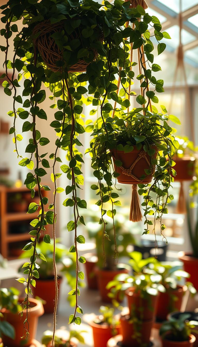 Cómo regar plantas colgantes