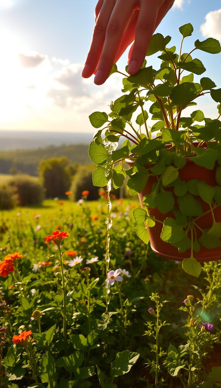 Cómo regar plantas durante el verano
