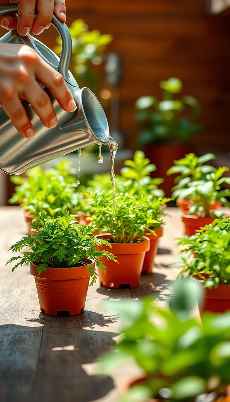 Cómo regar plantas en macetas