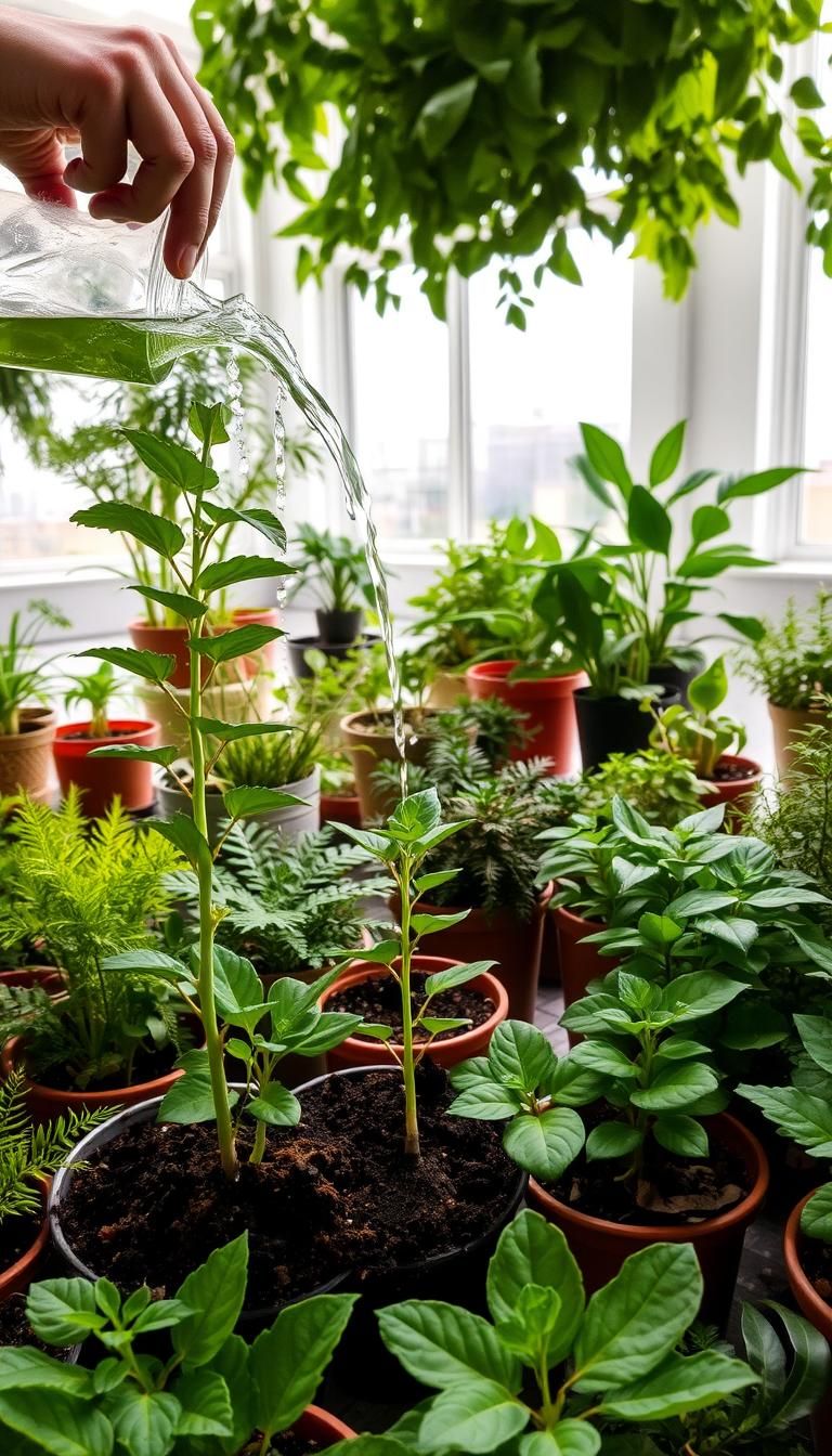 Cómo regar plantas nuevas