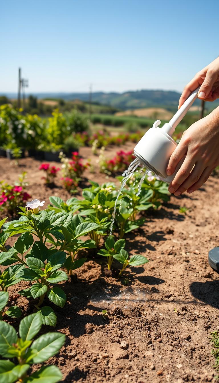 Cómo regar plantas recién trasplantadas