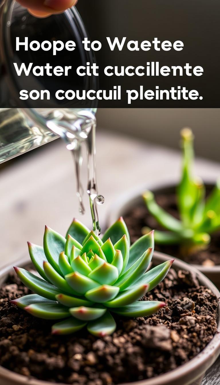 Cómo regar suculentas