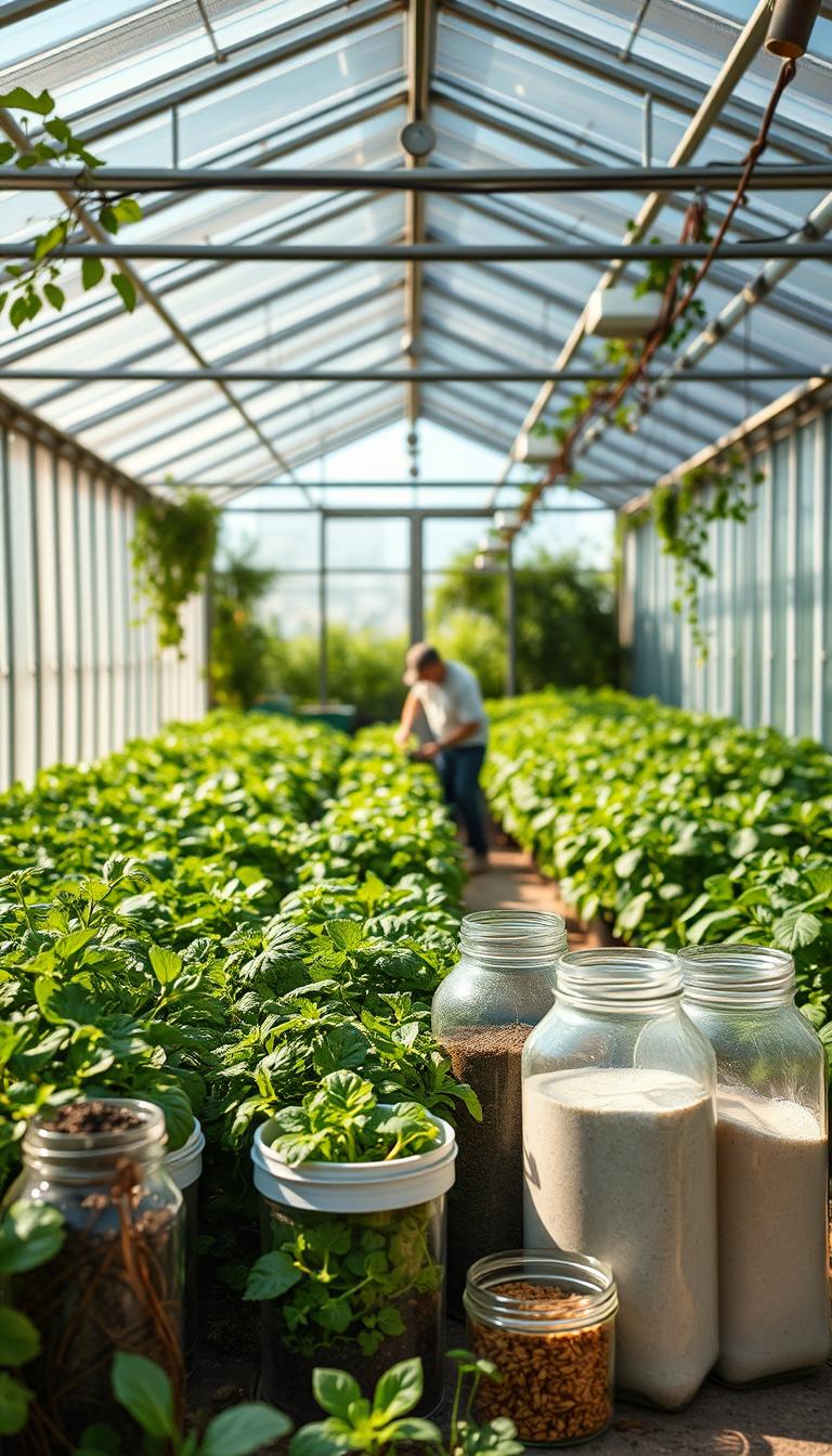 Fertilizantes caseros para plantas en invernaderos