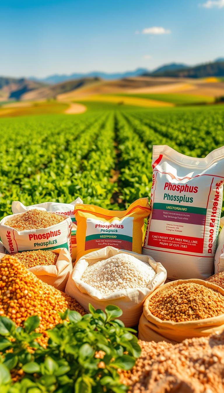 Fertilizantes ricos en fósforo para cultivos