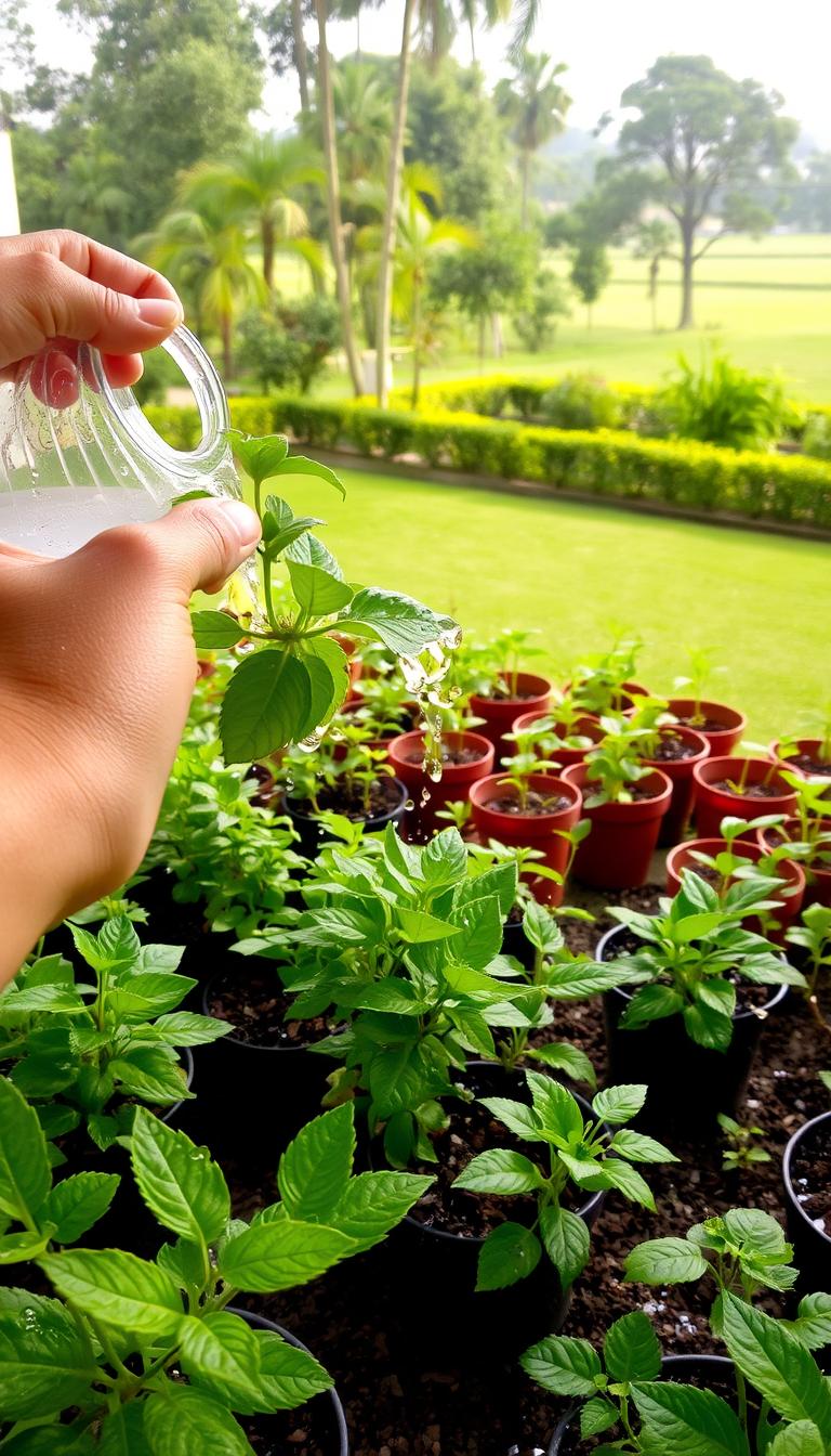 Frecuencia de riego para plantas