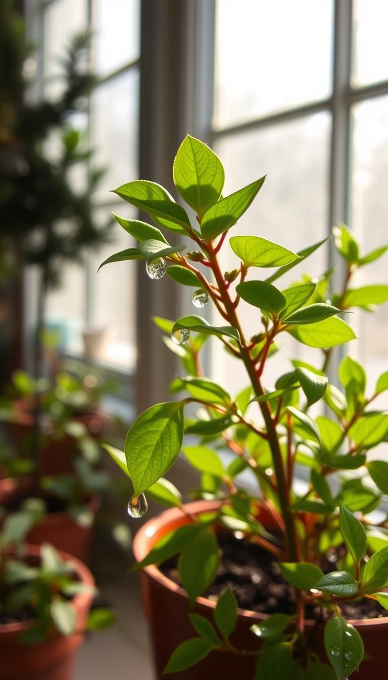 Riego de plantas durante el invierno