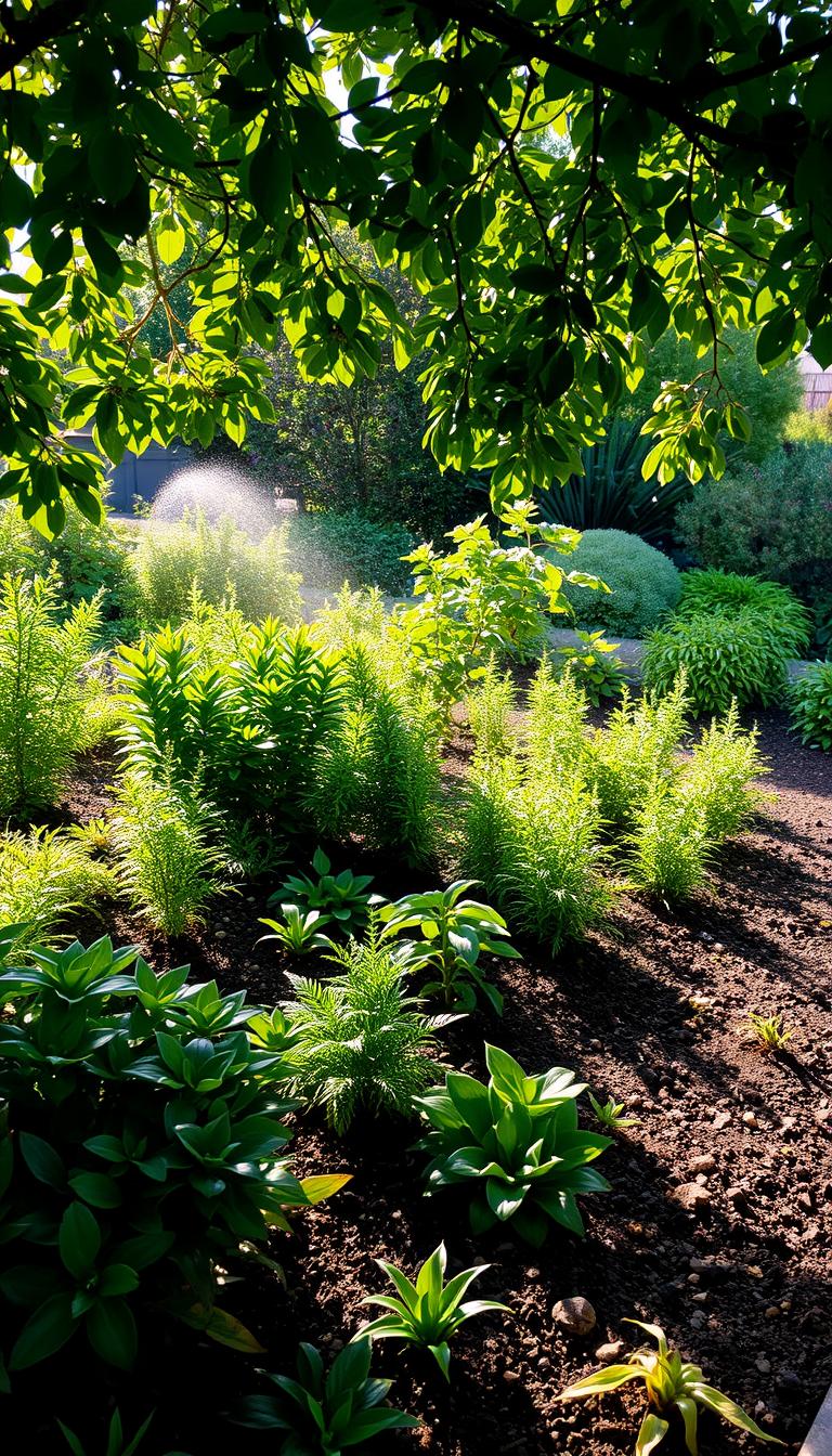 Riego de plantas resistentes al clima