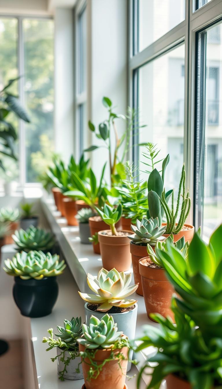 Riego de suculentas en interiores